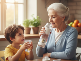 Bình tạo kiềm ffe phù hợp cho cả người lớn tuổi và trẻ nhỏ