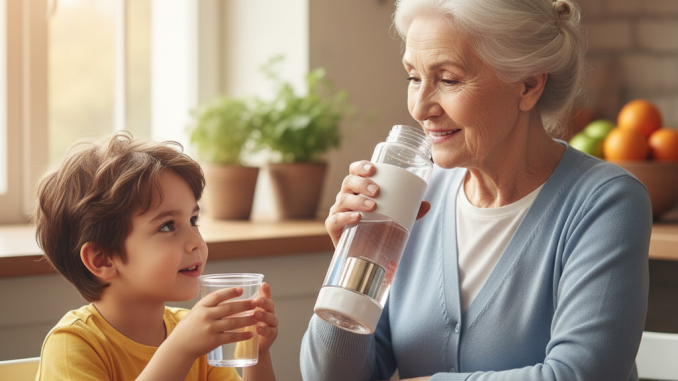 Bình tạo kiềm ffe phù hợp cho cả người lớn tuổi và trẻ nhỏ