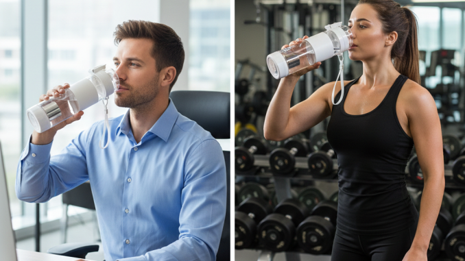 dân văn phòng, dân gym uống nước kiềm để bổ sung khoáng chất nhanh nhất