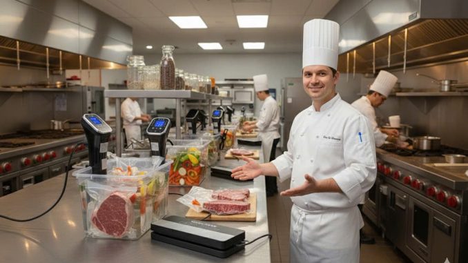 Trải nghiệm xem cách nấu máy sous vide ffe tại nhà hàng 5 sao